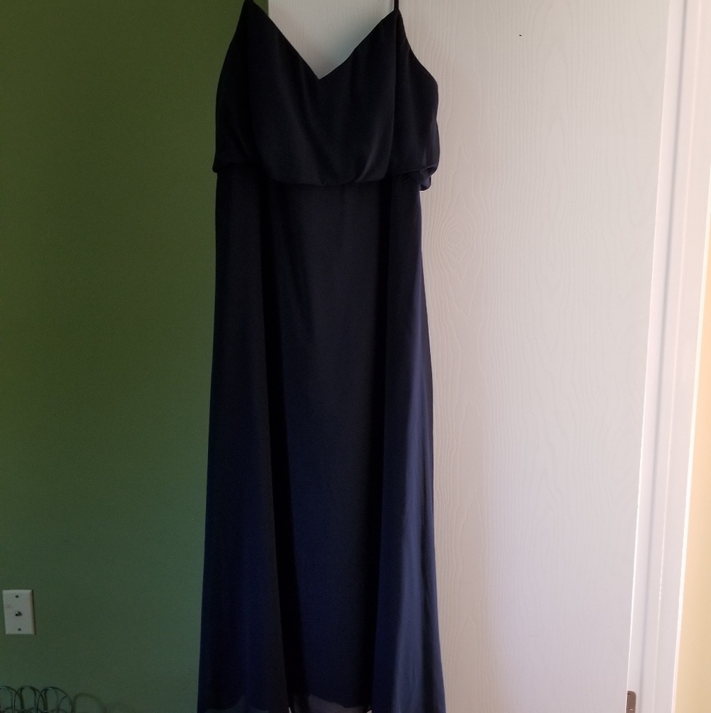 Bill levkoff navy blue dress